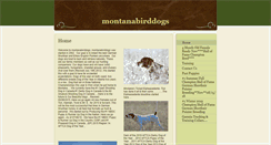 Desktop Screenshot of montanabirddogs.com