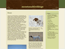 Tablet Screenshot of montanabirddogs.com
